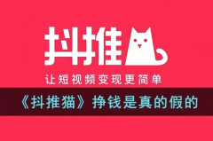 抖推猫是真的能赚钱吗？如何挣钱是真的